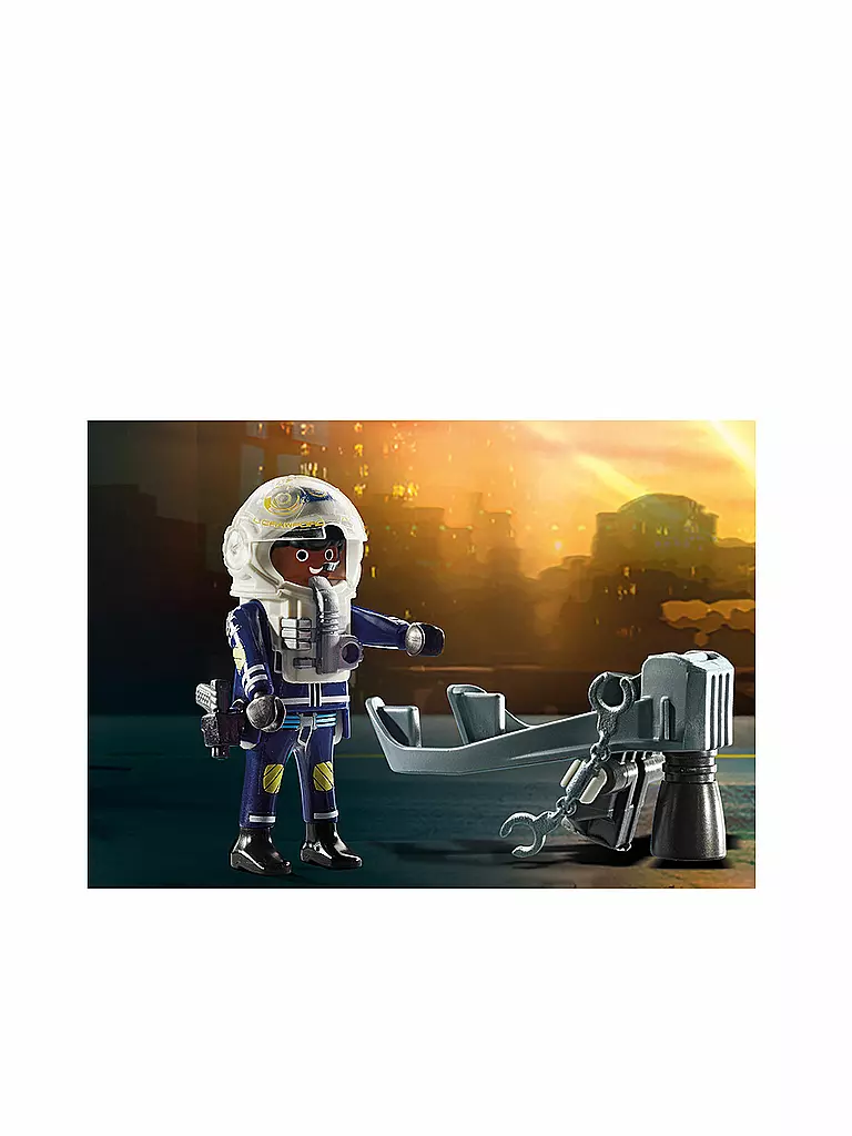 PLAYMOBIL | Polizei-Jetpack: Festnahme des Kunsträubers 70782 | keine Farbe