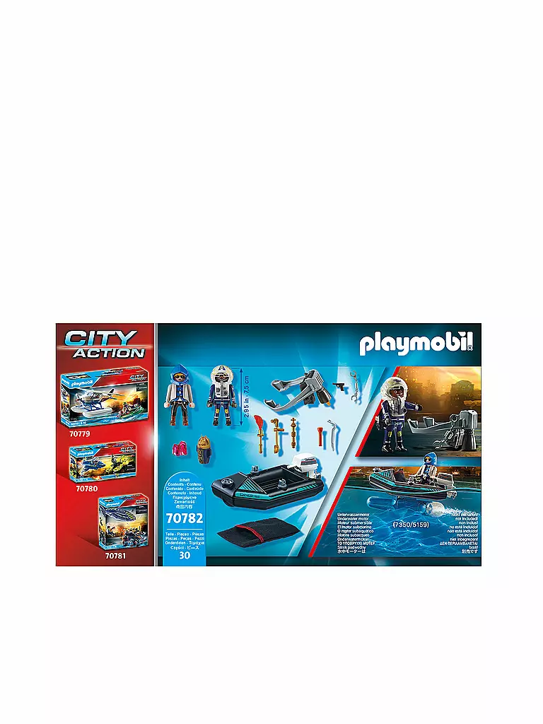 PLAYMOBIL | Polizei-Jetpack: Festnahme des Kunsträubers 70782 | keine Farbe