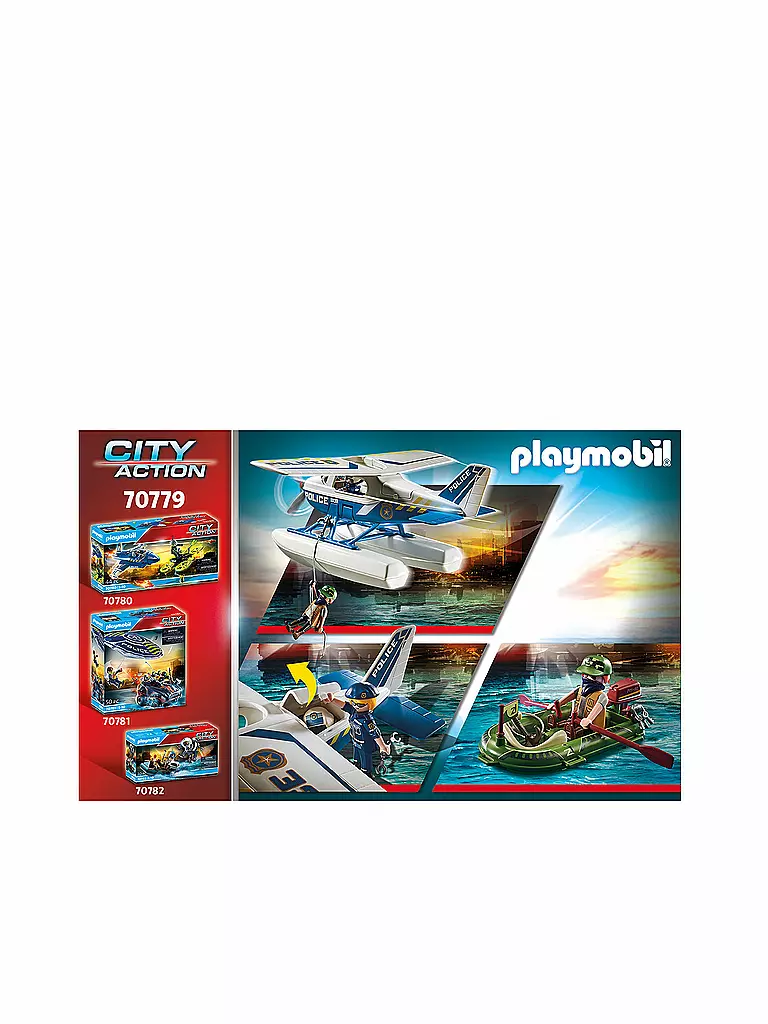 PLAYMOBIL | Polizei-Wasserflugzeug: Schmuggler-Verfolgung 70779 | keine Farbe