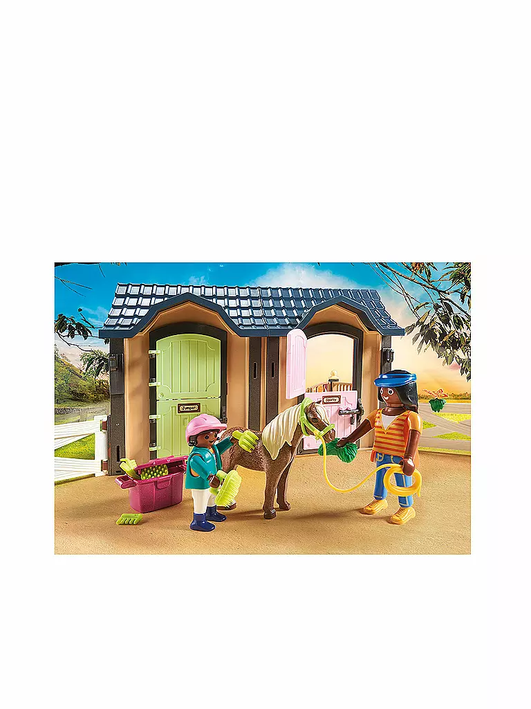 PLAYMOBIL | Reitunterricht mit Pferdeboxen 70995 | keine Farbe