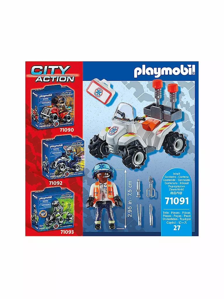 PLAYMOBIL | Rettungs-Speed Quad 71091 | keine Farbe