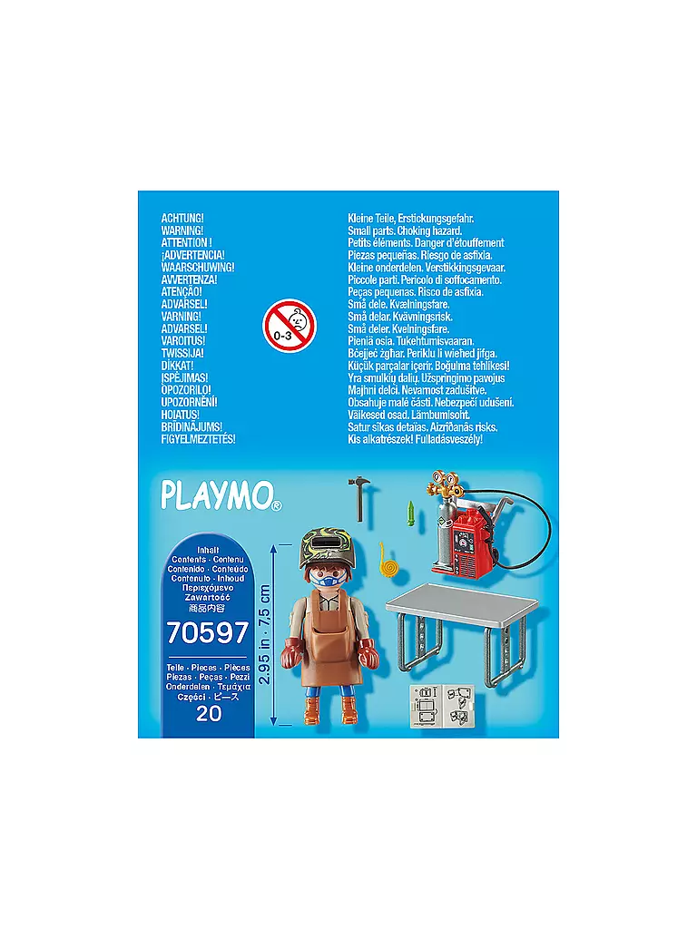 PLAYMOBIL | Schweißer mit Ausrüstung 70597 | keine Farbe