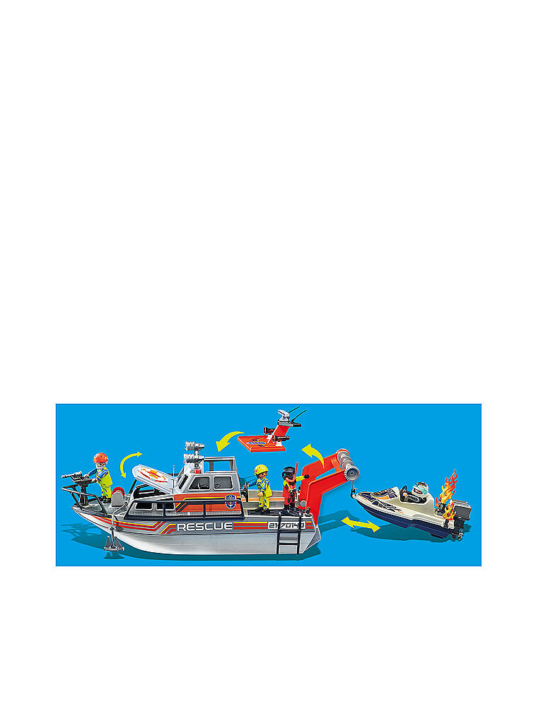 PLAYMOBIL® 70140 Seenot Löscheinsatz mit Rettungskreuzer 