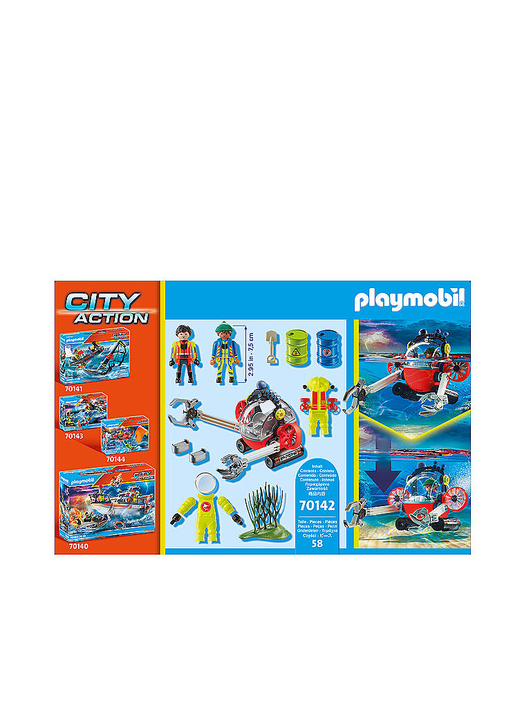 PLAYMOBIL | Seenot: Umwelteinsatz mit Tauchboot 70142 | keine Farbe
