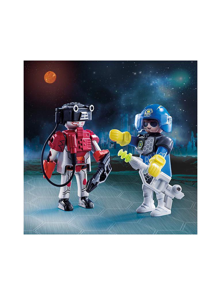 PLAYMOBIL | Spacepolizist und Ganove 70080 | blau