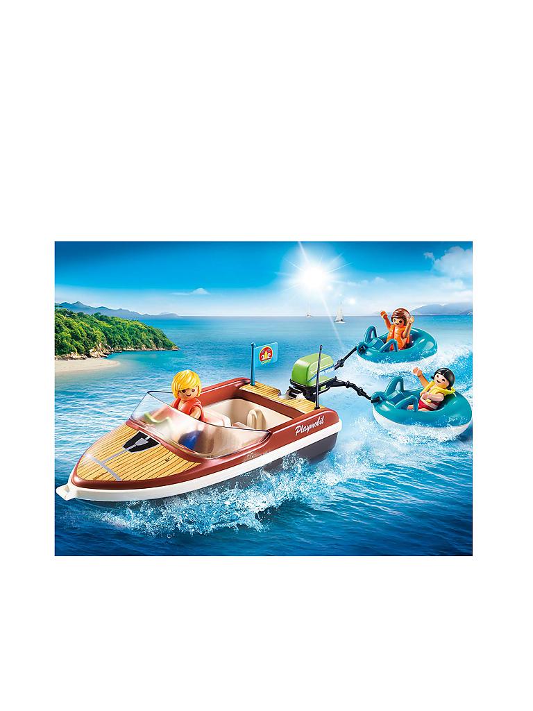 PLAYMOBIL | Sportboot mit Fun-Reifen 70091  | blau