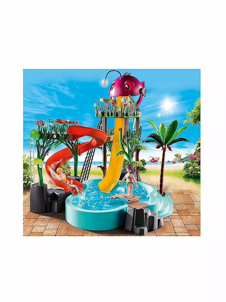 PLAYMOBIL | Tropischer Aqua Park - Aqua Park mit Rutschen 70609 | keine Farbe