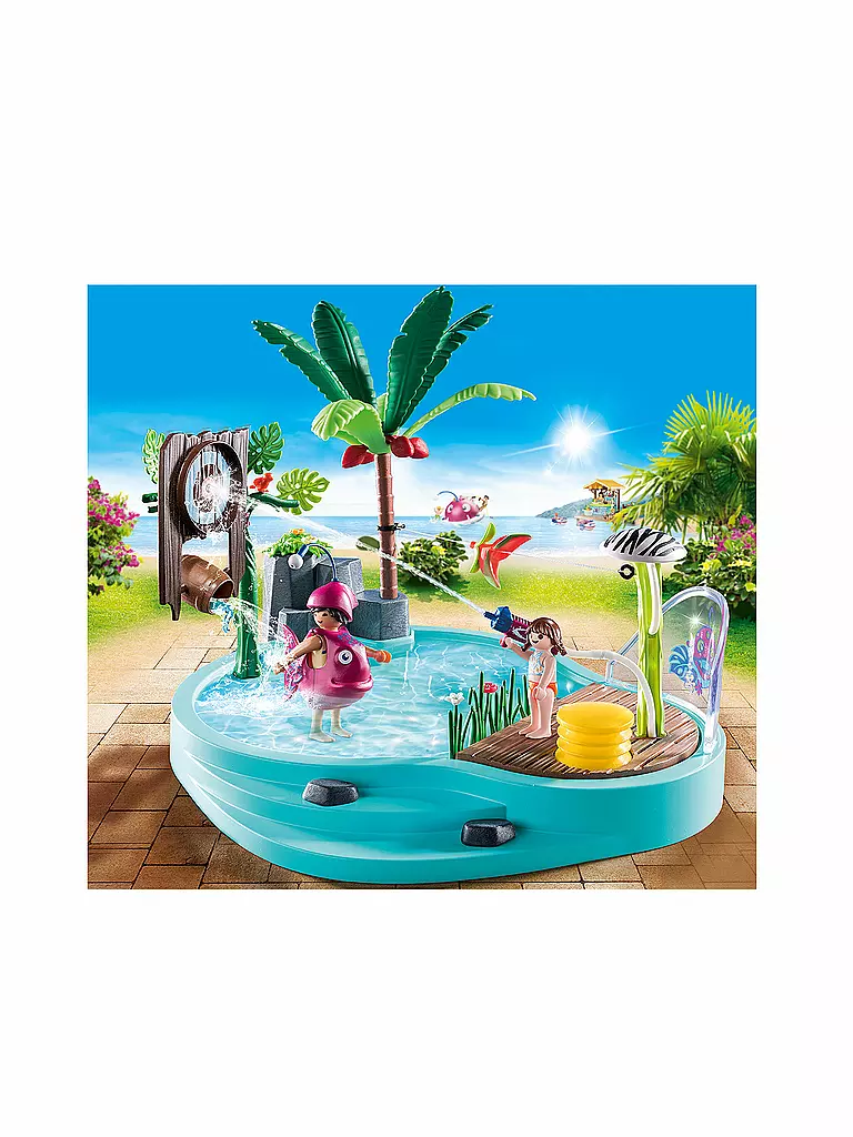 PLAYMOBIL | Tropischer Aqua Park - Spaßbecken mit Wasserspritze 70610 | keine Farbe