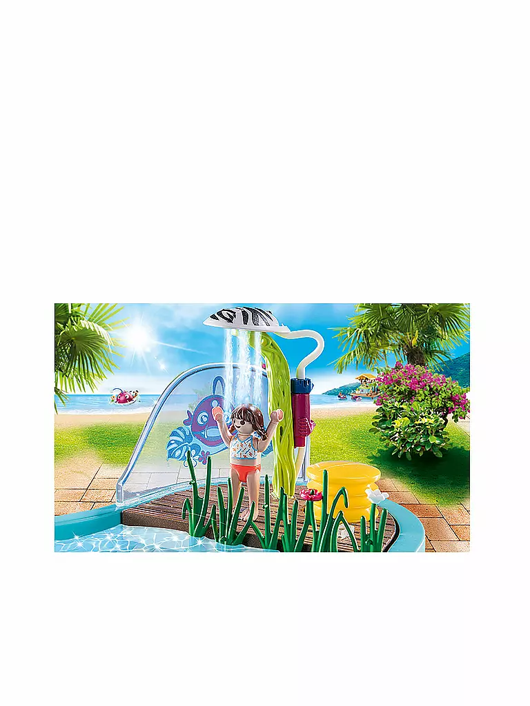 PLAYMOBIL | Tropischer Aqua Park - Spaßbecken mit Wasserspritze 70610 | keine Farbe