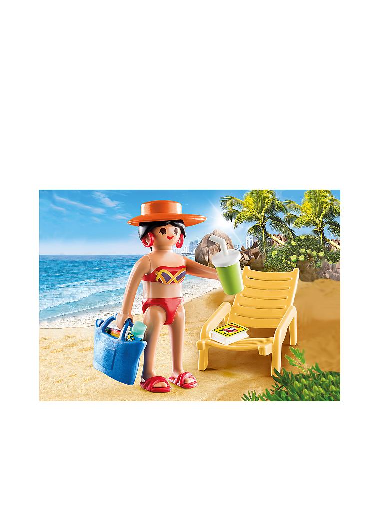 PLAYMOBIL | Urlauberin mit Liegestuhl 70300 | keine Farbe