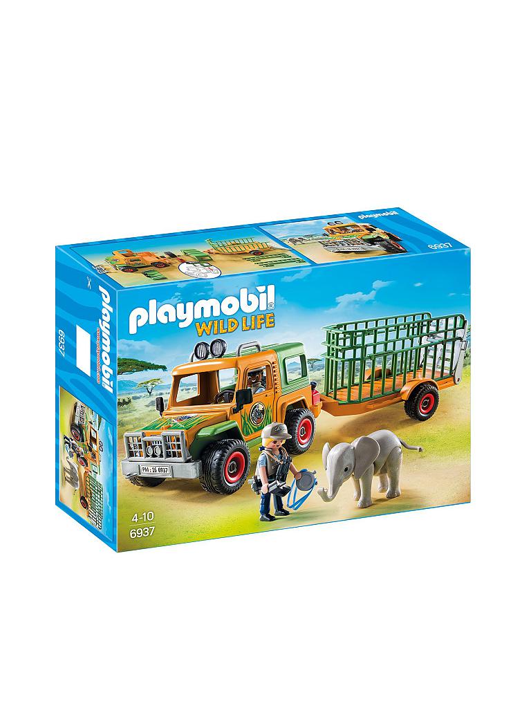 PLAYMOBIL | Wild Life - Rangergeländewagen mit Anhänger 6937 | 