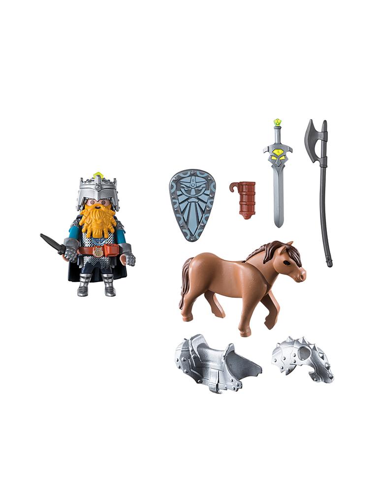 PLAYMOBIL | Zwerg und Pony mit Rüstung 9345 | keine Farbe