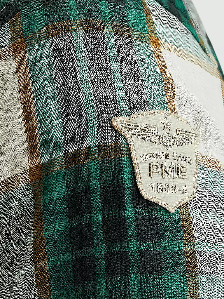 PME LEGEND | Hemd Slim Fit  | grün