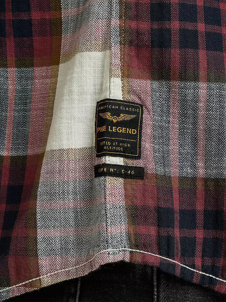 PME LEGEND | Hemd Slim Fit  | dunkelrot