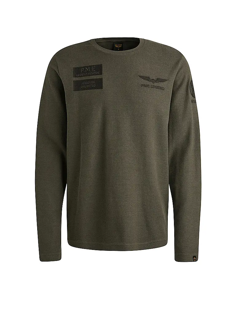 PME LEGEND | Langarmshirt  | grau