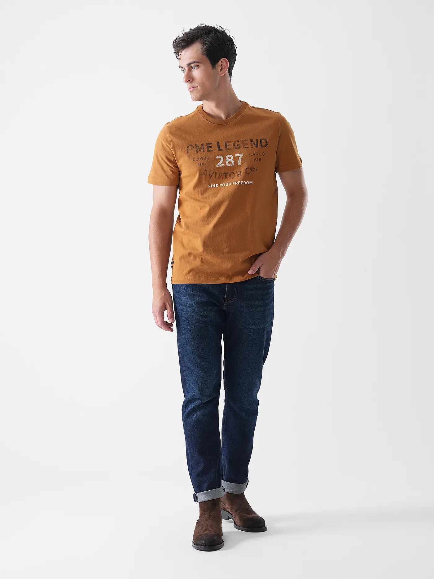 PME LEGEND | T-Shirt  | braun