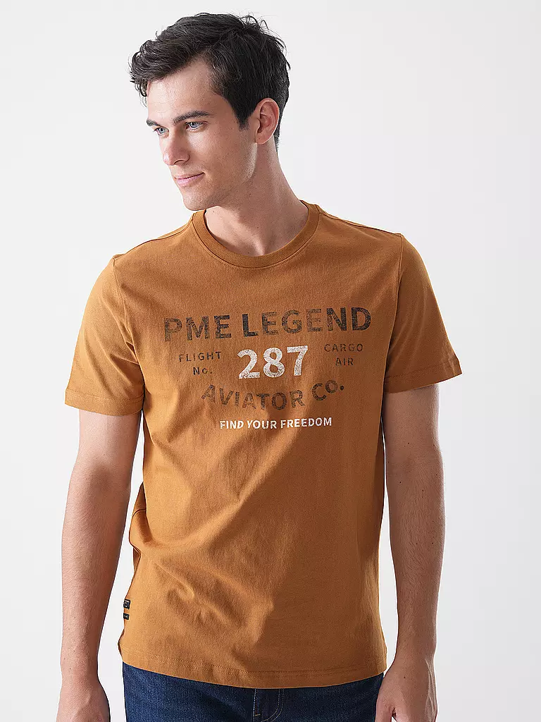 PME LEGEND | T-Shirt  | braun