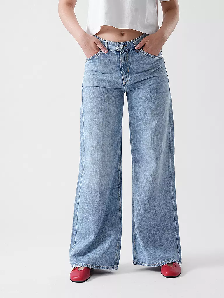 PNTS | Jeans Wide Leg THE RAVER | blau