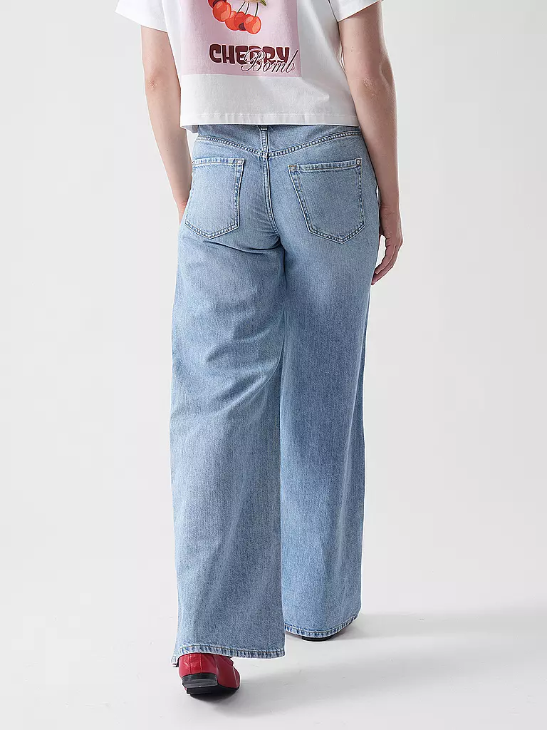 PNTS | Jeans Wide Leg THE RAVER | blau
