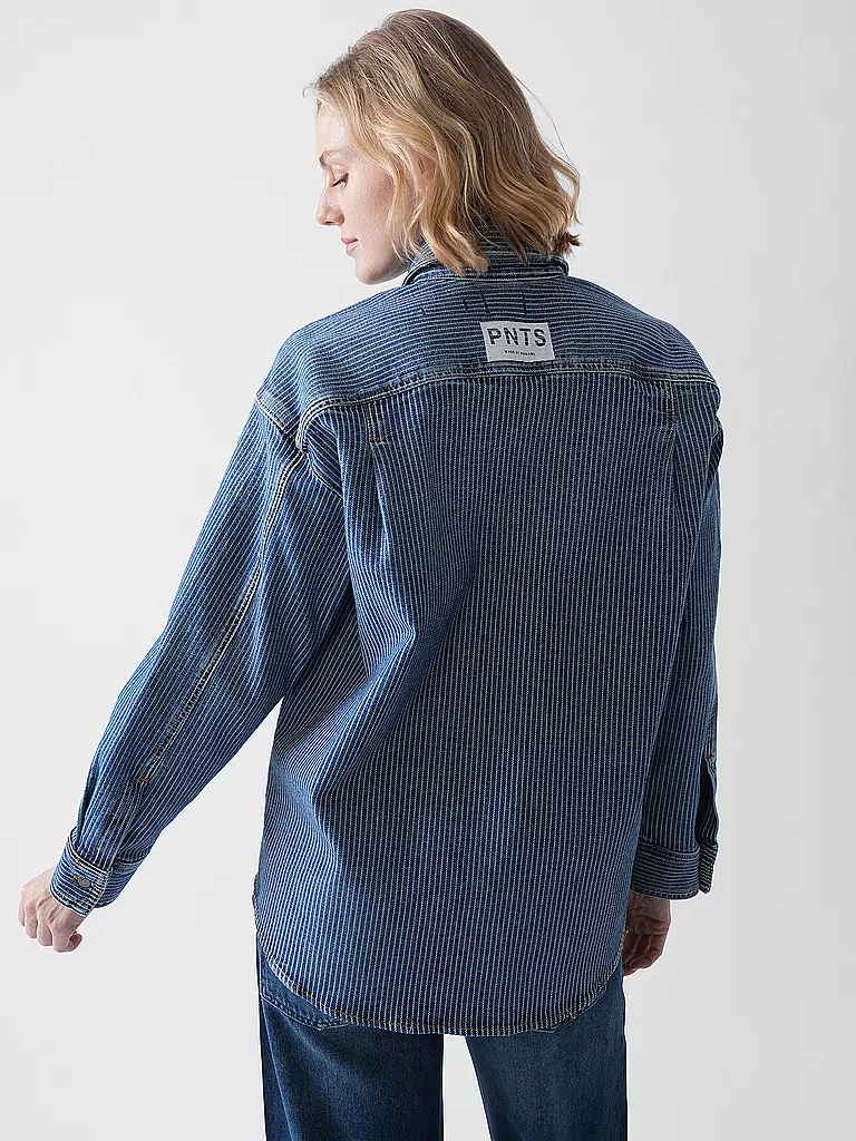 PNTS | Jeansbluse 27_THE SUIT UP | dunkelblau