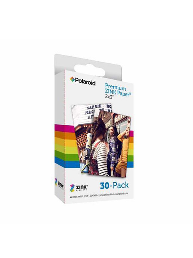 POLAROID Zink Zero Ink Fotopapier 2x3 Media 30-er Pkg. bunt