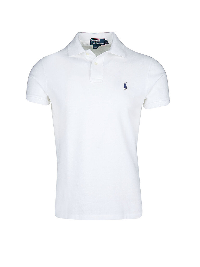 Polo Ralph Lauren Weiss Poloshirt Custom-Fit | Mittel