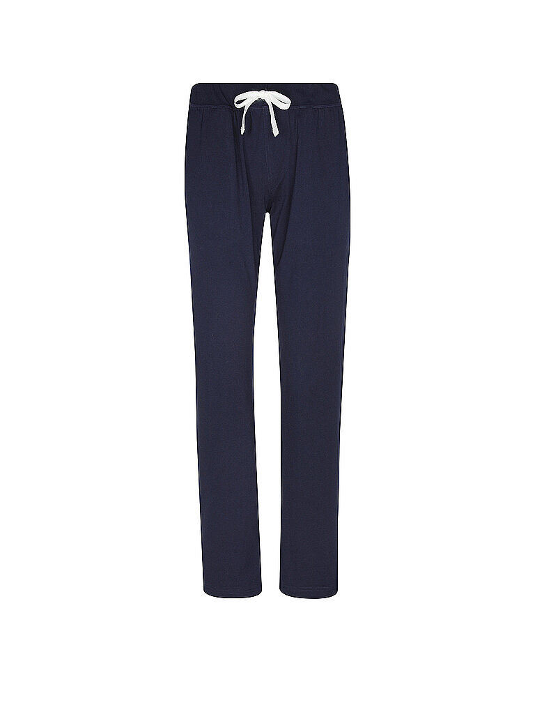 Slim Fit Pyjama-Hose aus reiner Baumwolle mit Tunnelzug