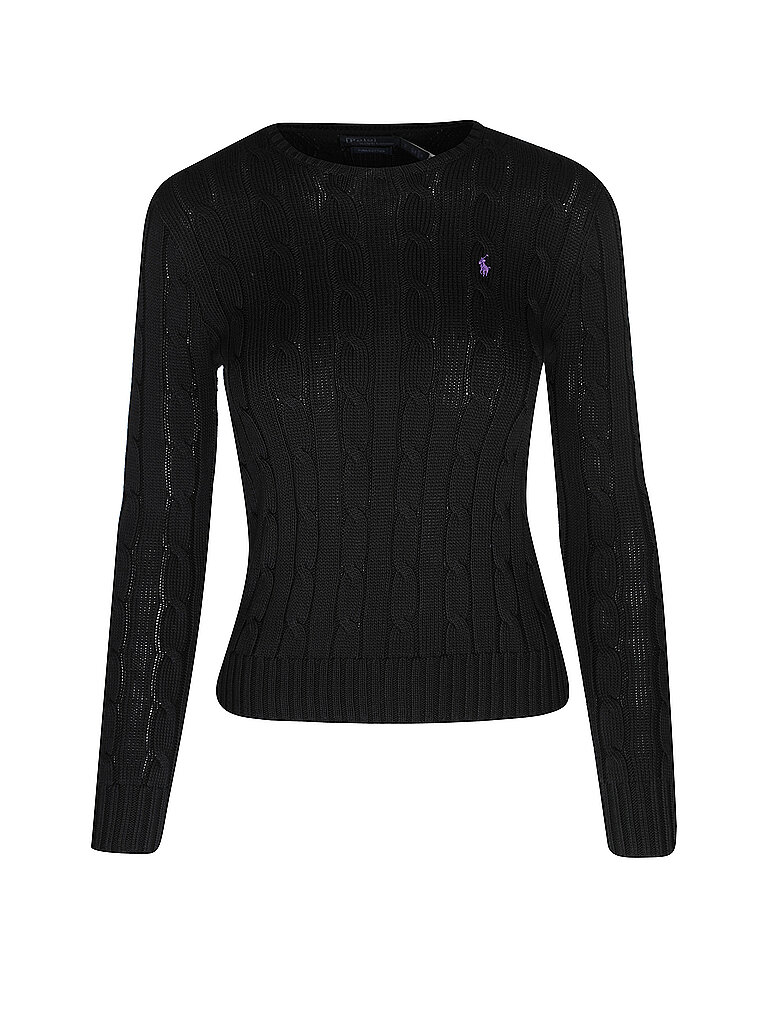Polo Ralph Lauren Damen Schwarz Pullover Slim Fit Julianna | Extra Groß