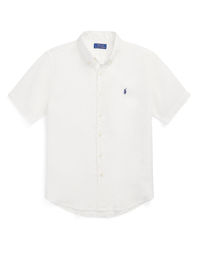 Polo Ralph Lauren Short Sleeve Linen Shirt White