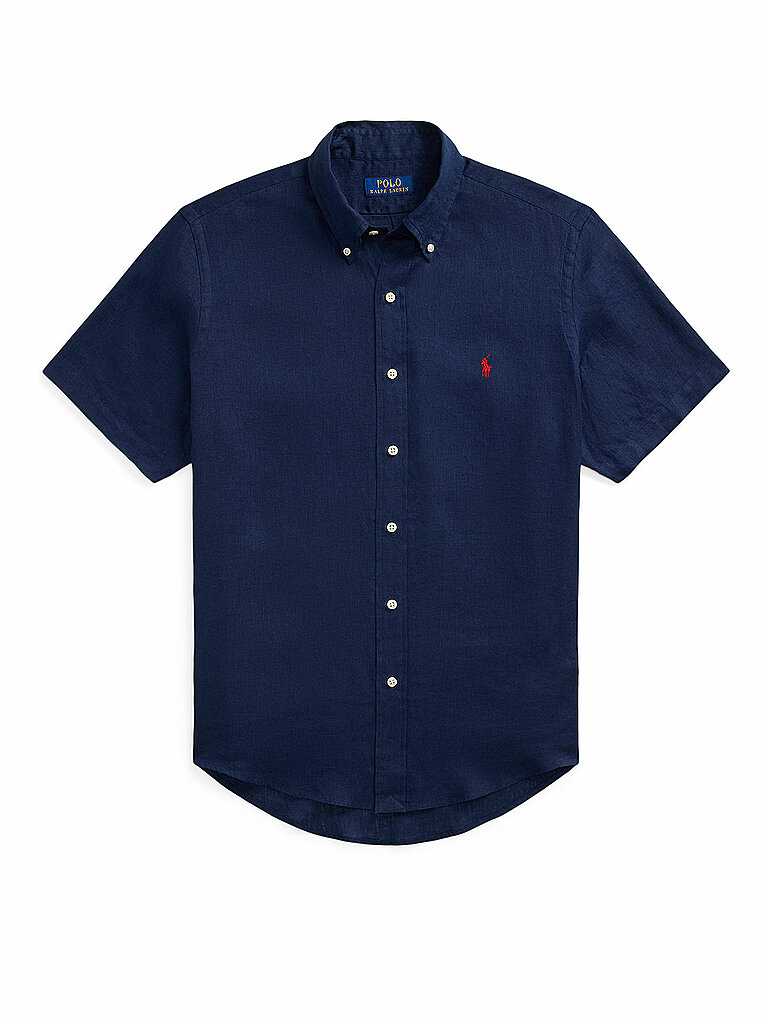 Polo Ralph Lauren Short Sleeve Linen Shirt Navy
