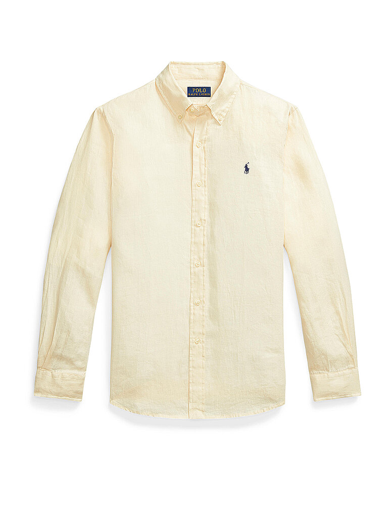 Polo Ralph Lauren Linen Shirt Custom Fit Beige
