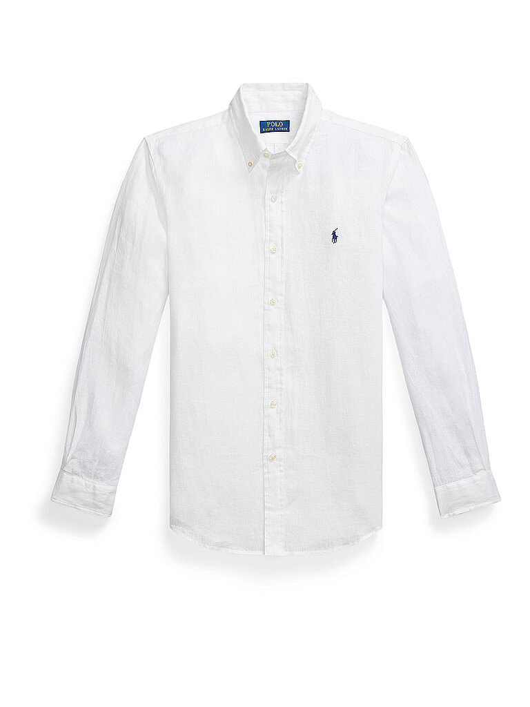 Polo Ralph Lauren Linen Shirt Custom Fit White
