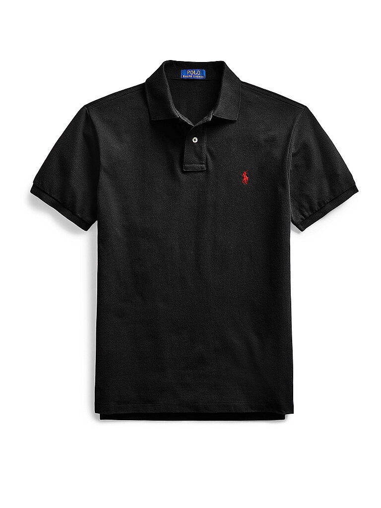 Ralph Lauren Polo Herren Poloshirt Slim-Fit Schwarz 2XL