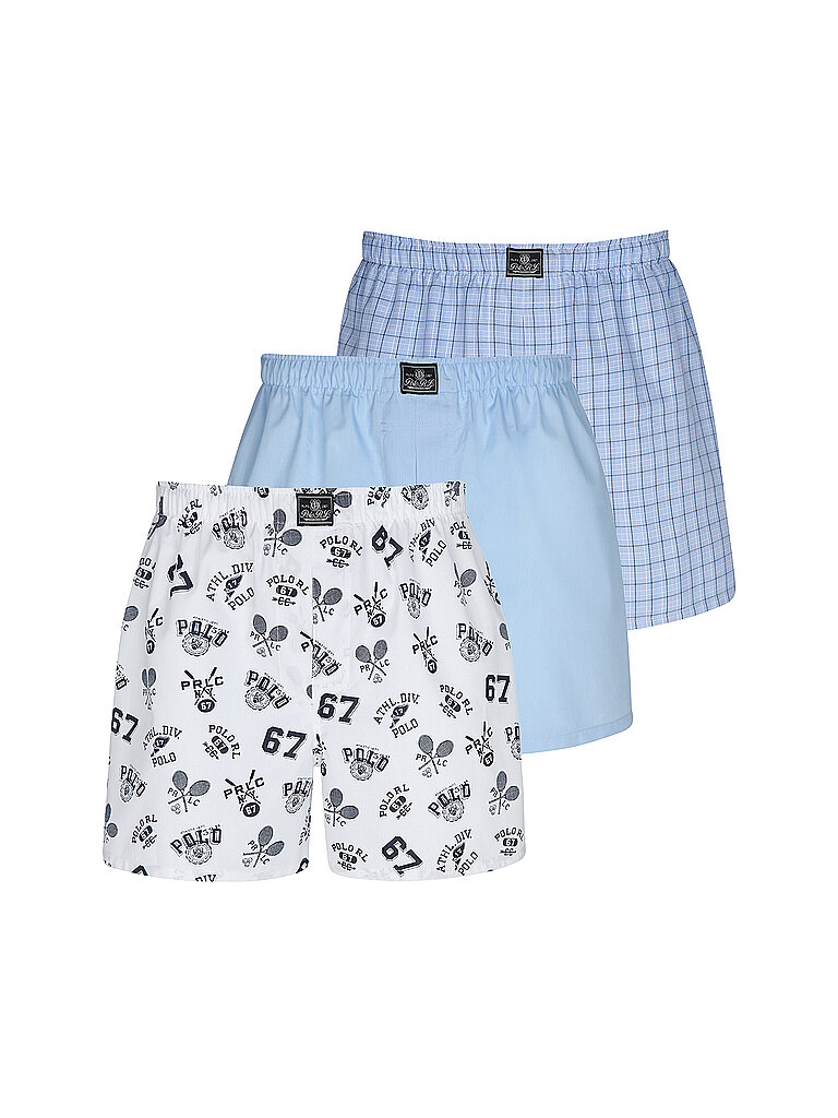 POLO RALPH LAUREN Boxershorts 3er Pkg. blau  blau | M