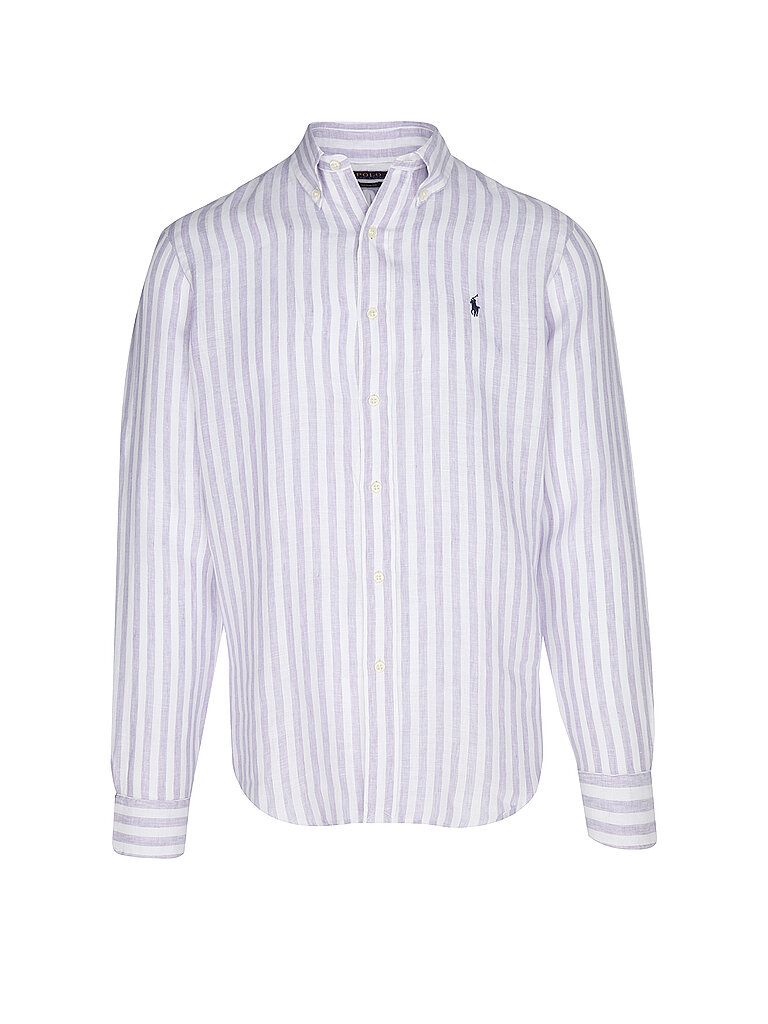 Polo Ralph Lauren Linen Shirt Striped Grey