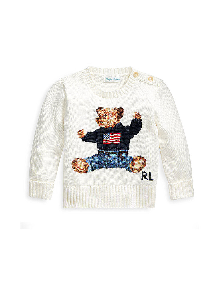 POLO RALPH LAUREN Baby Langarmshirt weiss | 86