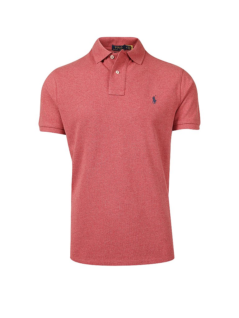 POLO RALPH LAUREN Poloshirt Custom-Slim-Fit rot | M