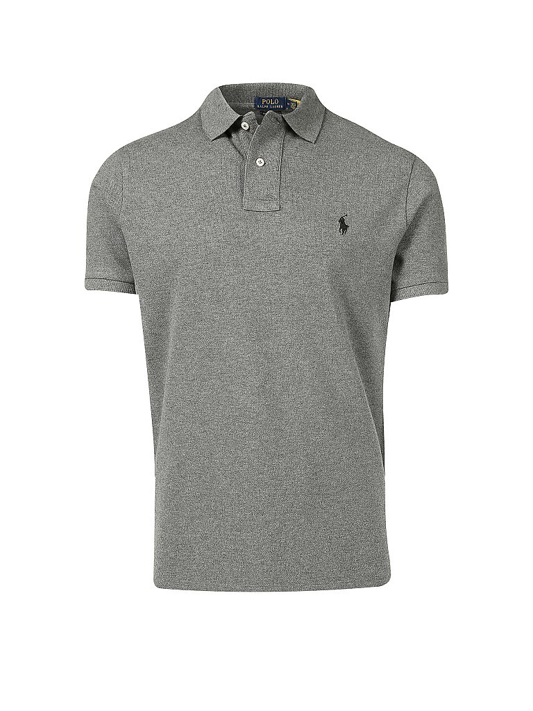 POLO RALPH LAUREN Poloshirt Custom-Slim-Fit grau | S