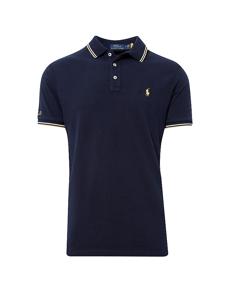 POLO RALPH LAUREN Poloshirt  Custom Slim Fit blau | S