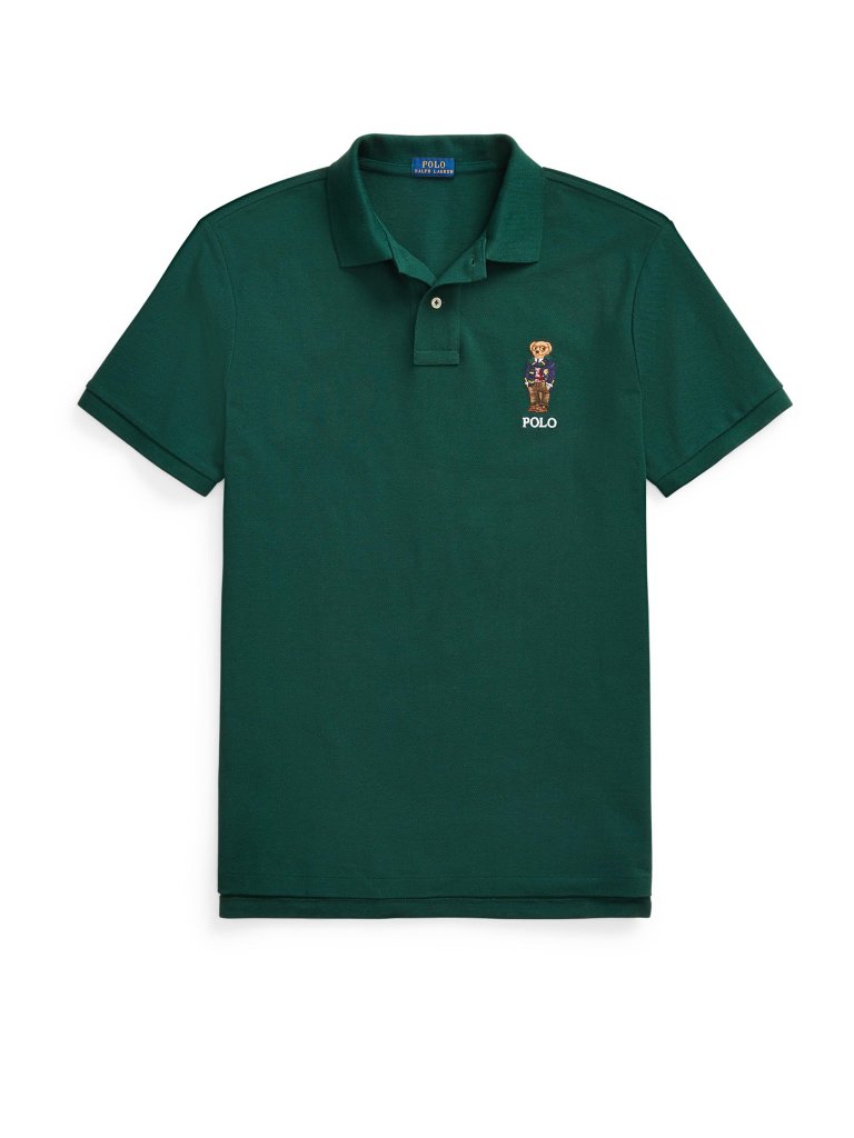 POLO RALPH LAUREN Poloshirt Mesh Cotton grün | S