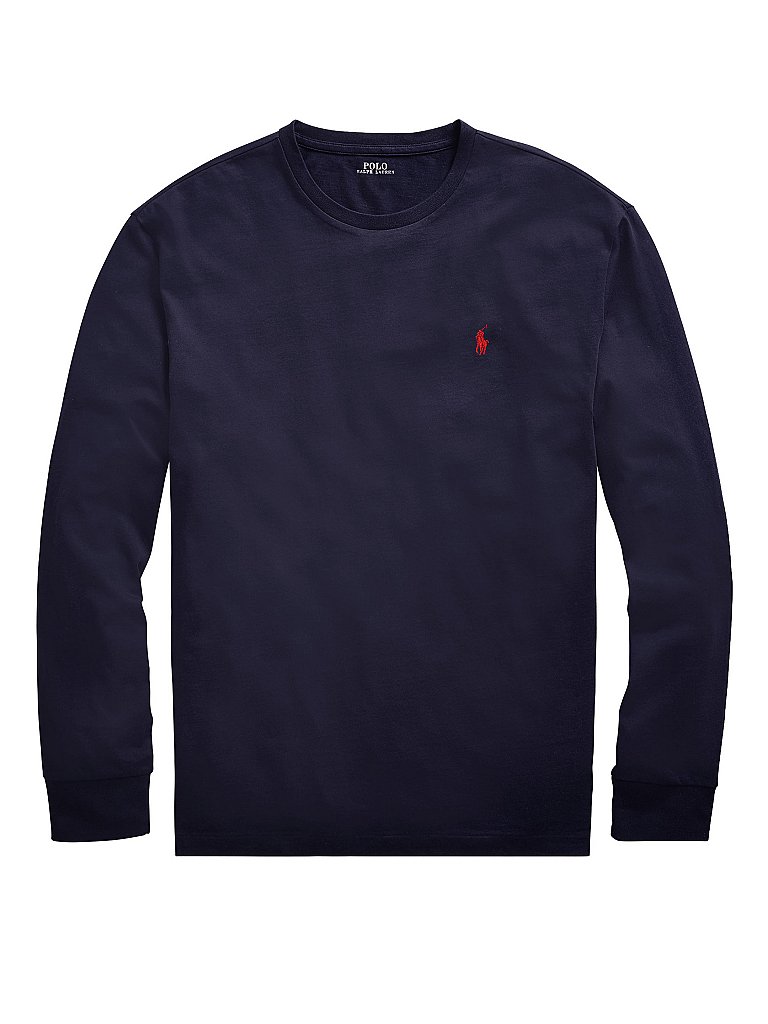 POLO RALPH LAUREN Langarmshirt Custom Slim Fit blau | S