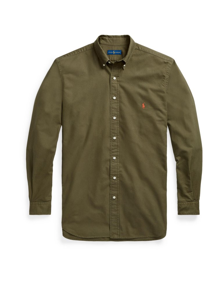 POLO RALPH LAUREN Hemd Slim Fit olive | S