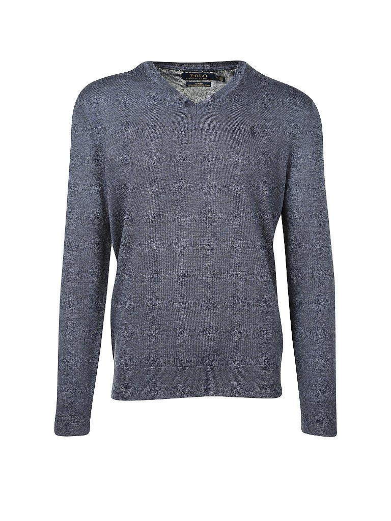 POLO RALPH LAUREN Pullover Slim Fit blau | M