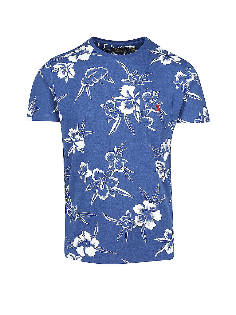 POLO RALPH LAUREN T-Shirt Custom Slim Fit blau | S