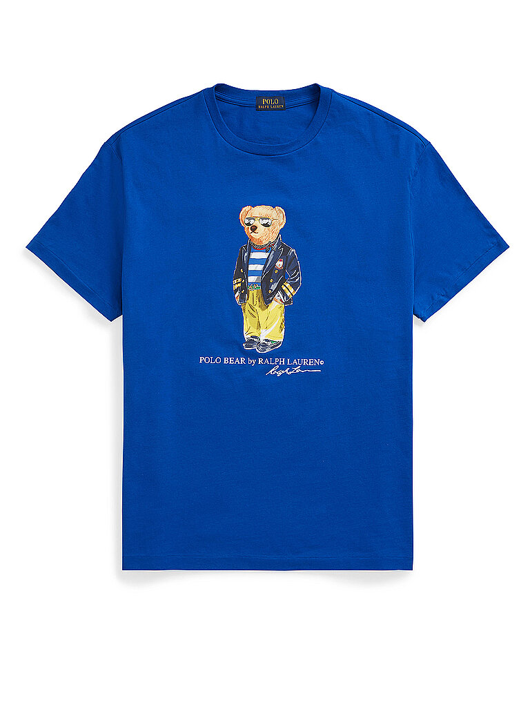 POLO RALPH LAUREN T-Shirt Custom Slim Fit  blau | S