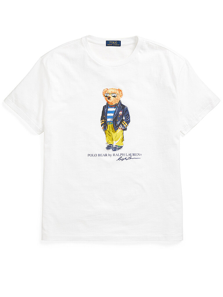 POLO RALPH LAUREN T-Shirt Custom Slim Fit  weiß | M