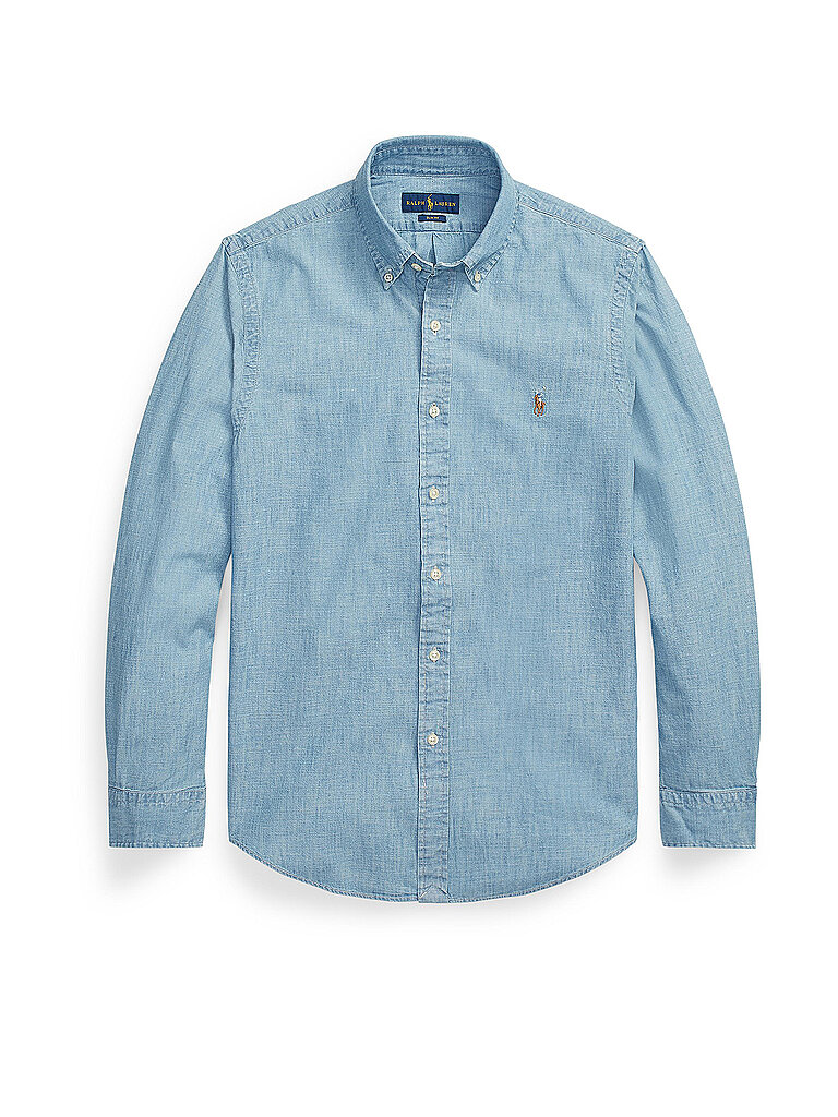 POLO RALPH LAUREN Hemd Slim Fit blau | XXL