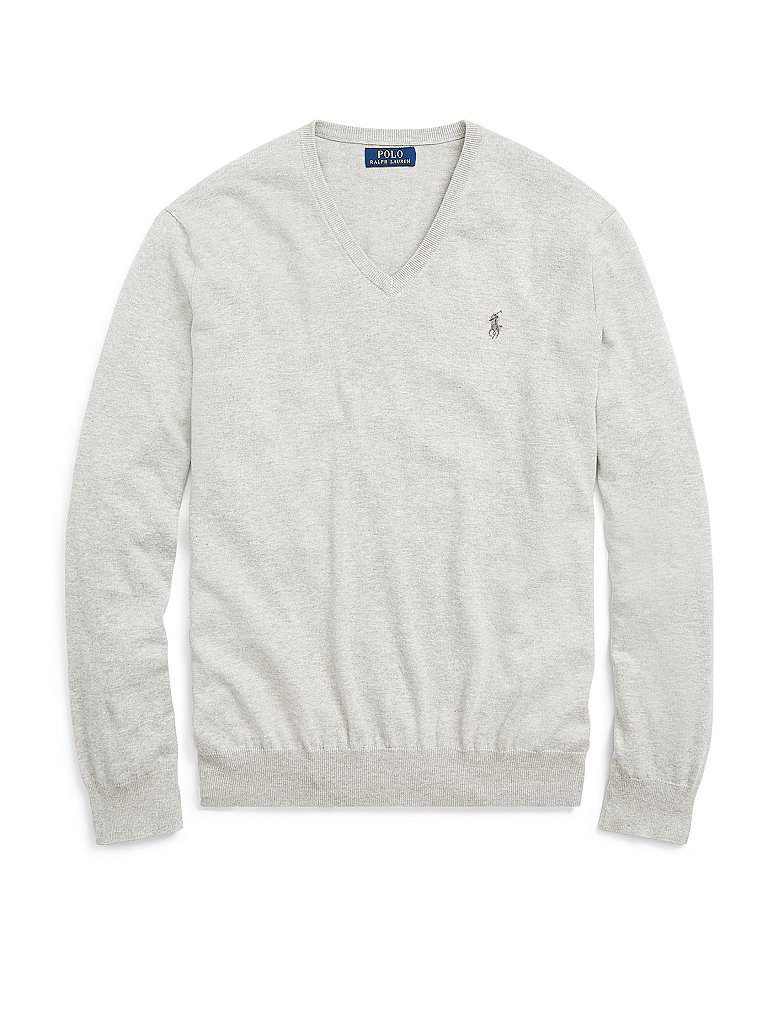 POLO RALPH LAUREN Pullover Slim Fit grau | M