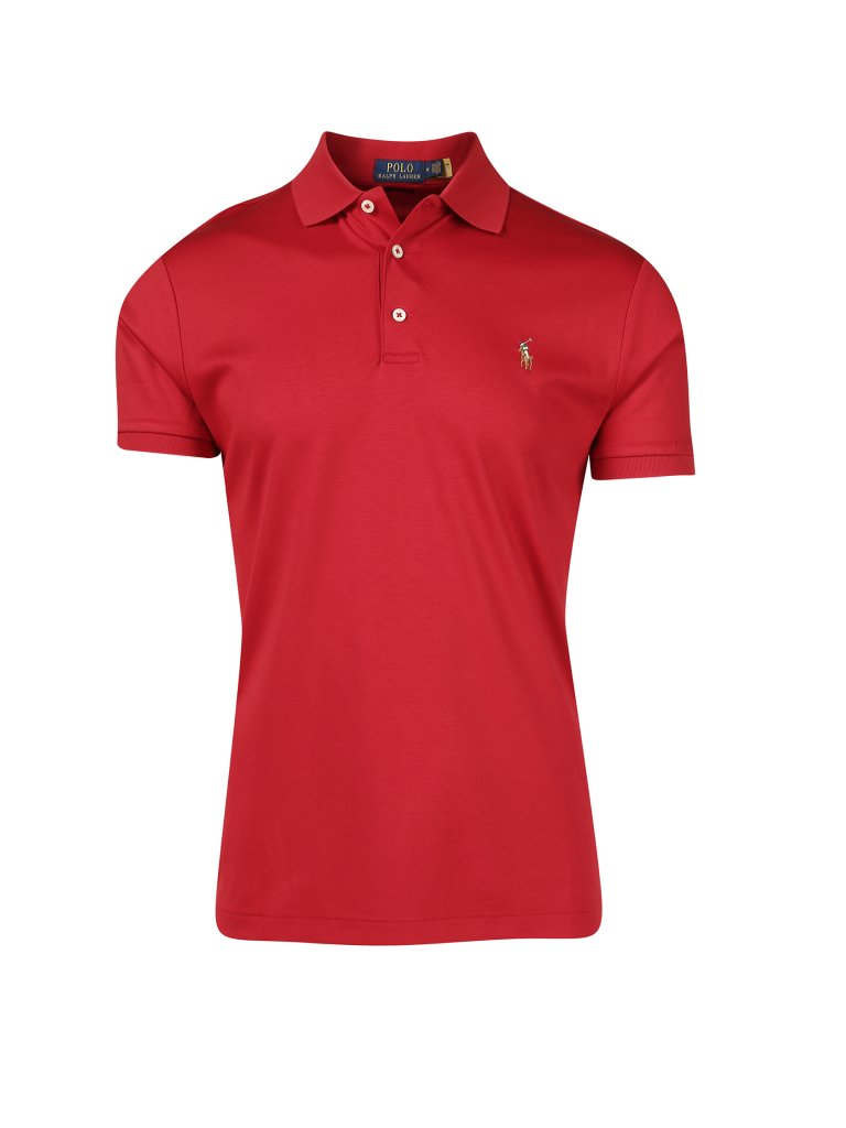 POLO RALPH LAUREN Poloshirt Custom Slim Fit rot | S