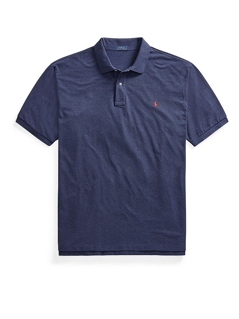 POLO RALPH LAUREN Poloshirt Custom Slim Fit Basic Mesh blau | M